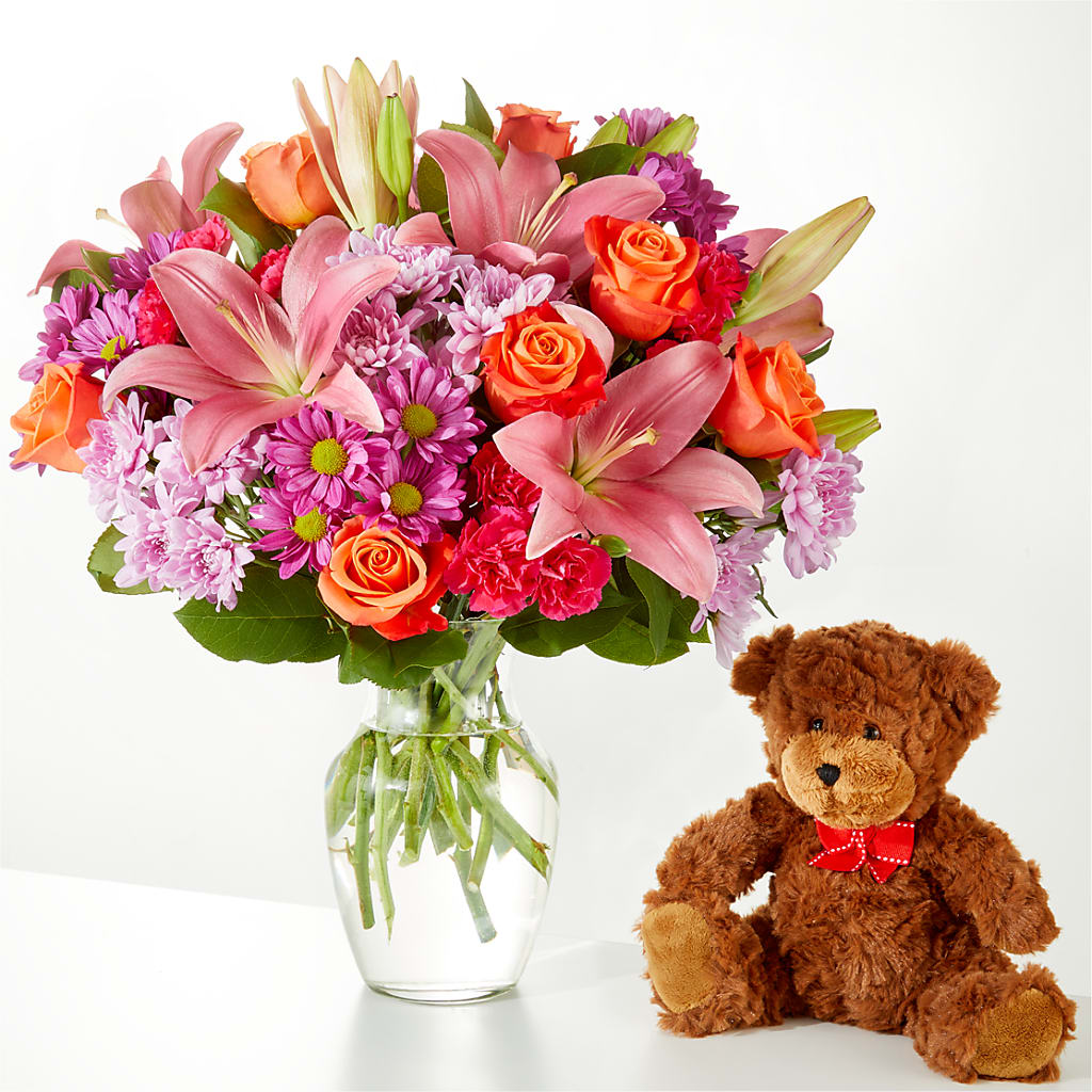 One and Only Bouquet and Bear Bundle – EUGENE'S FLOWER HOME, Springfield OR