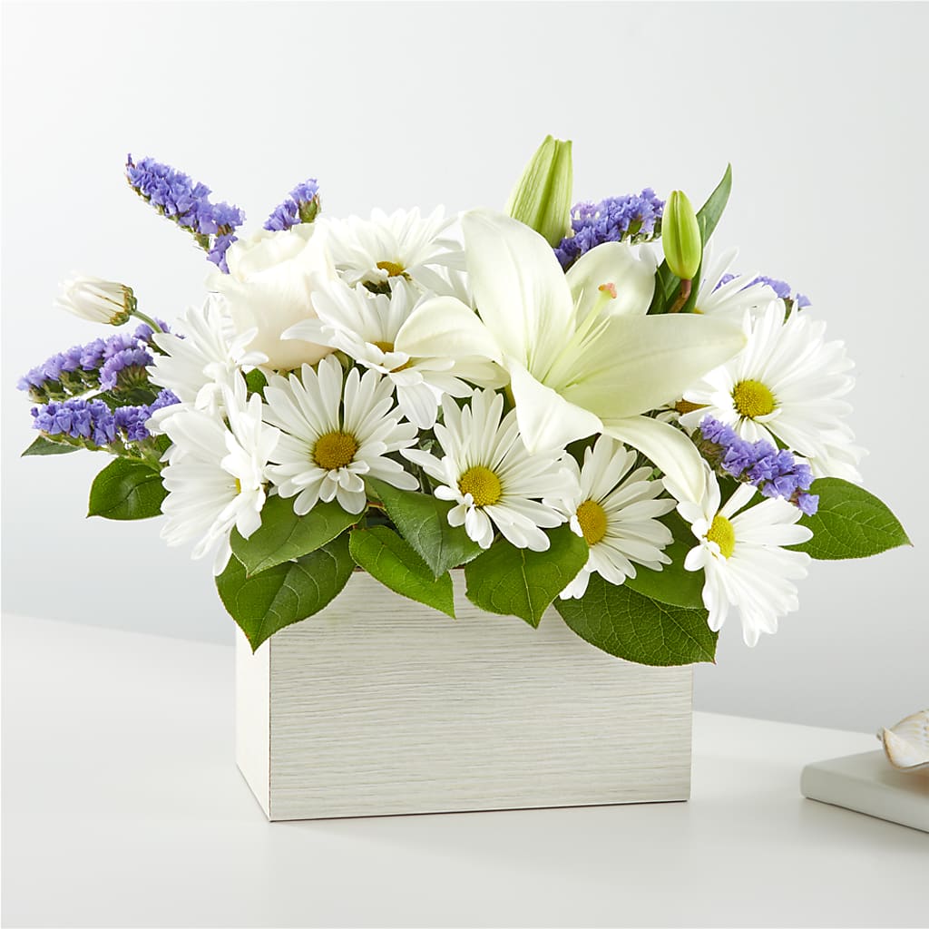 Beyond Blue Box Bouquet – EUGENE'S FLOWER HOME, Springfield OR