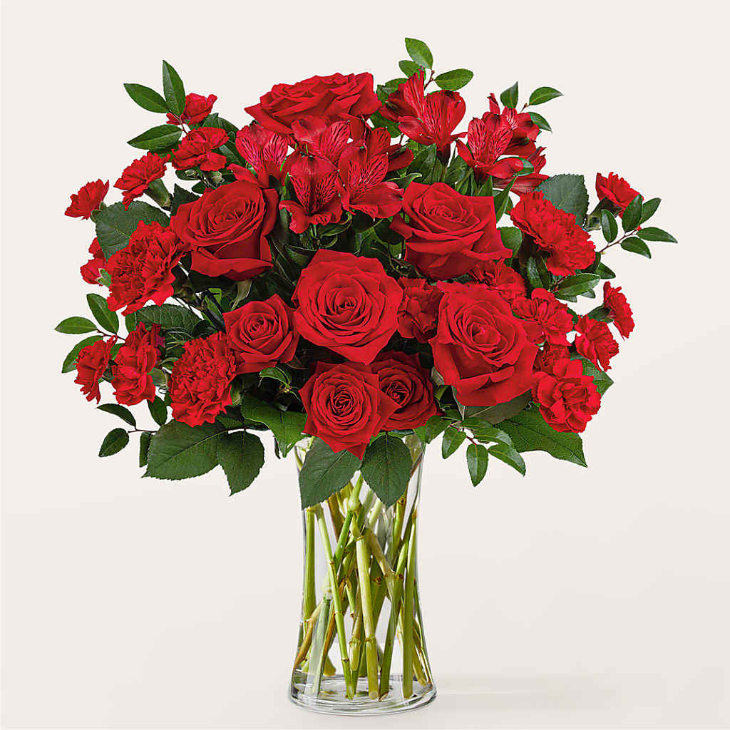 Brilliant Ruby Bouquet – EUGENE'S FLOWER HOME, Springfield OR