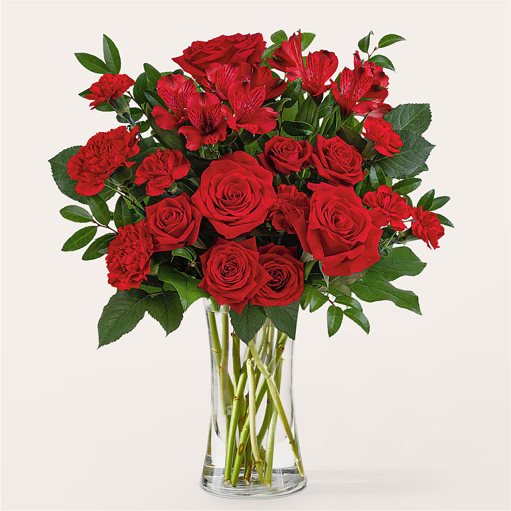 Brilliant Ruby Bouquet – EUGENE'S FLOWER HOME, Springfield OR