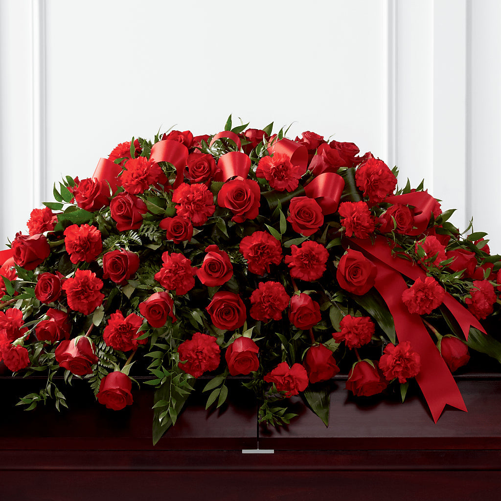 Tribute of Life Casket Spray – EUGENE'S FLOWER HOME, Springfield OR