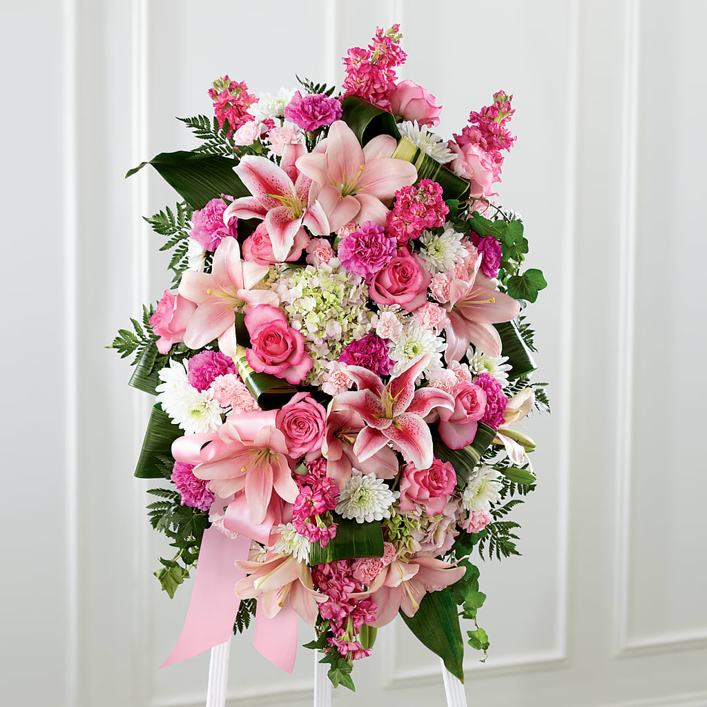 Comforting Standing Spray – EUGENE'S FLOWER HOME, Springfield OR