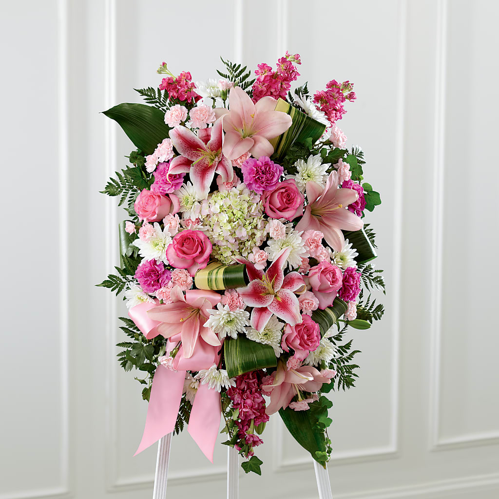 Comforting Standing Spray – EUGENE'S FLOWER HOME, Springfield OR