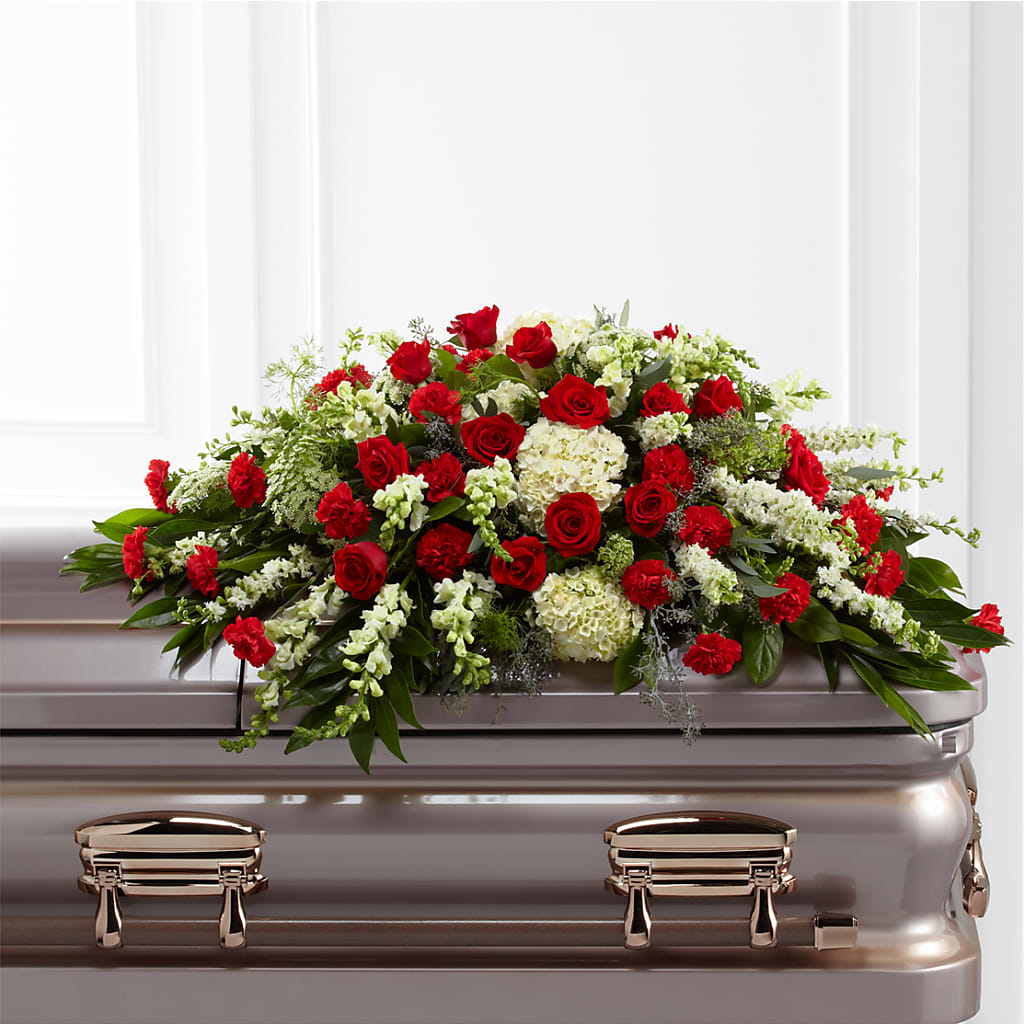 Sincerity Casket Spray – EUGENE'S FLOWER HOME, Springfield OR