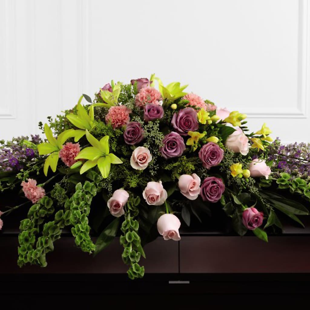 Forever Beloved Casket Spray – EUGENE'S FLOWER HOME, Springfield OR