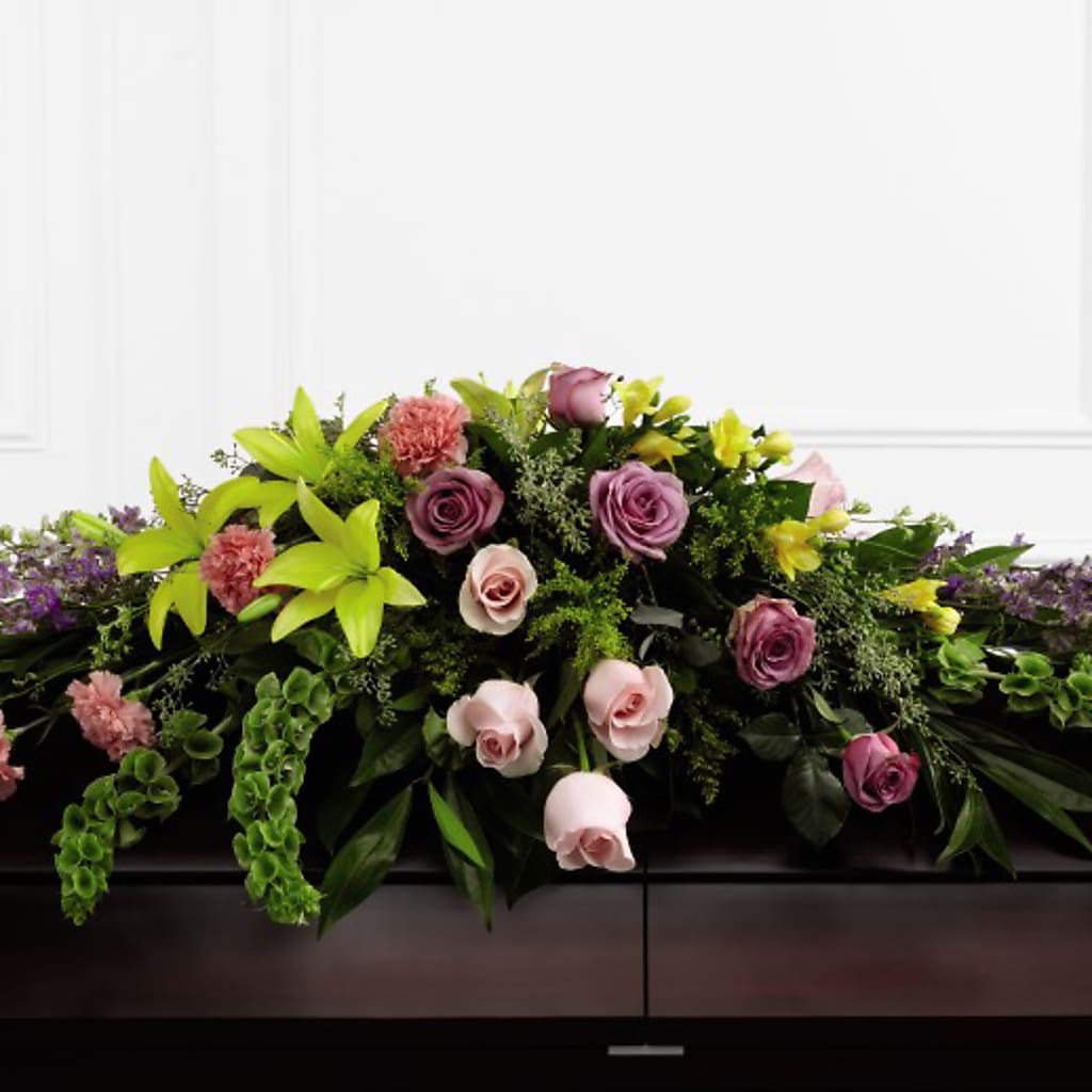 Forever Beloved Casket Spray – EUGENE'S FLOWER HOME, Springfield OR