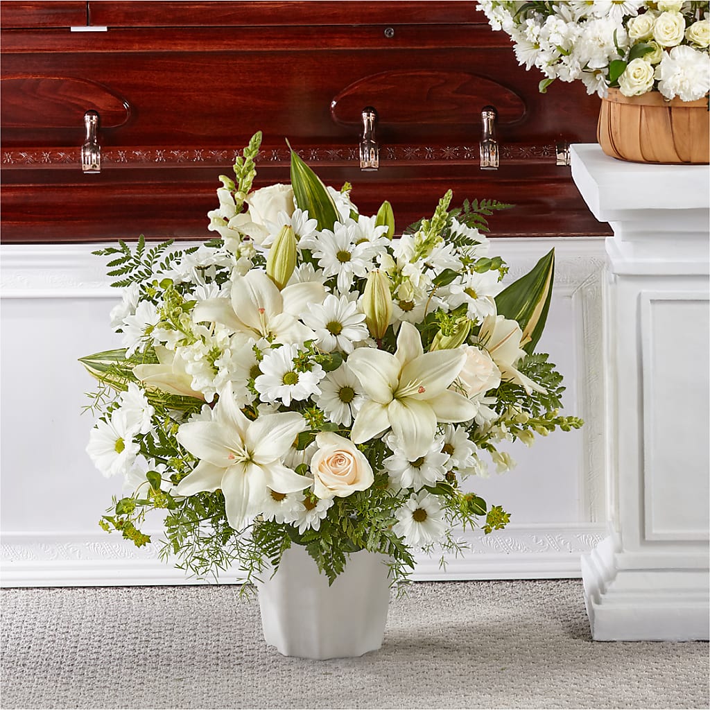 Thoughts of Tranquility Floor Basket – EUGENE'S FLOWER HOME, Springfield OR