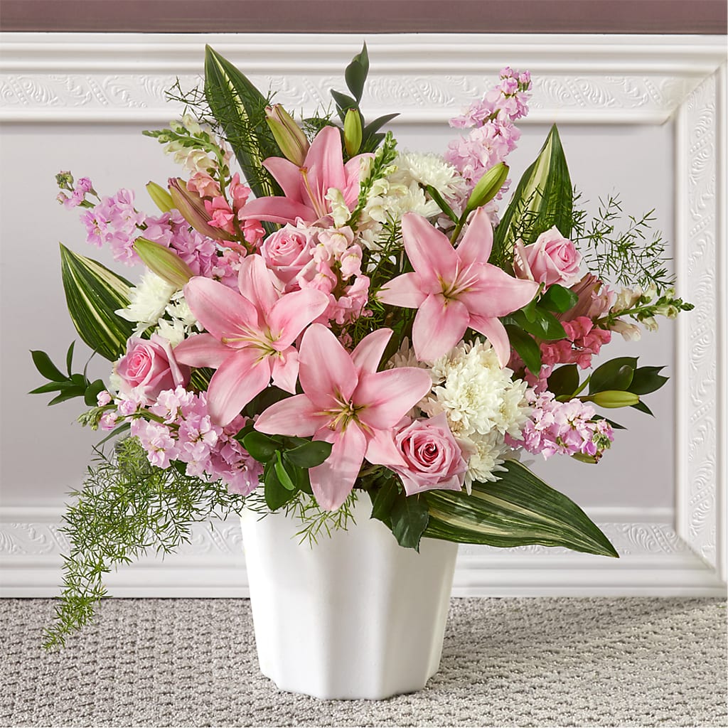 Simply Serene Floor Basket – EUGENE'S FLOWER HOME, Springfield OR