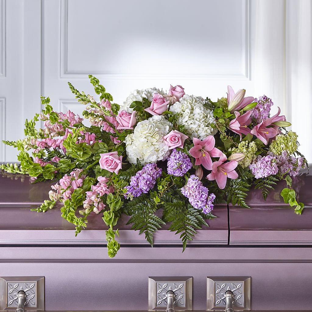 Life's Gratitude Casket Spray – EUGENE'S FLOWER HOME, Springfield OR