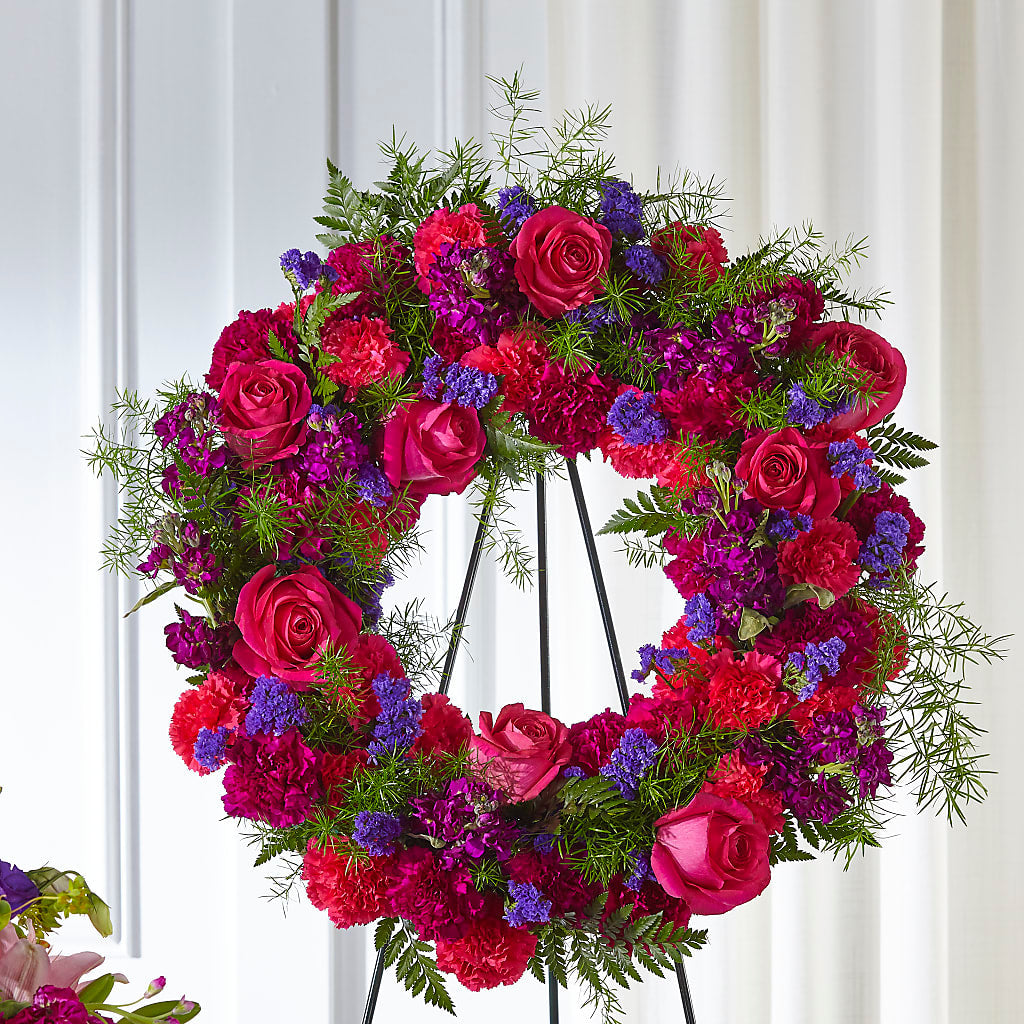 Calming Colors Wreath – EUGENE'S FLOWER HOME, Springfield OR