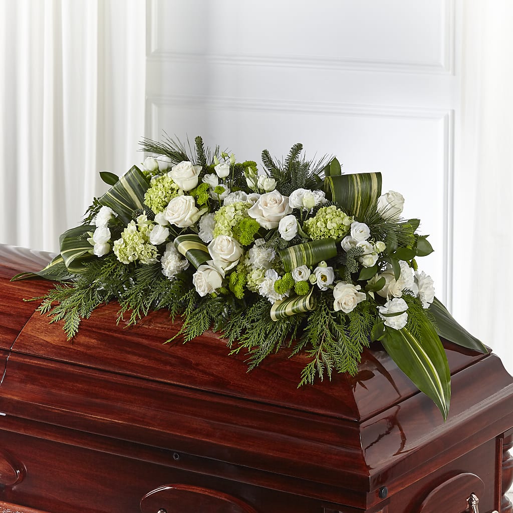 Hopeful Gesture Casket Spray – EUGENE'S FLOWER HOME, Springfield OR