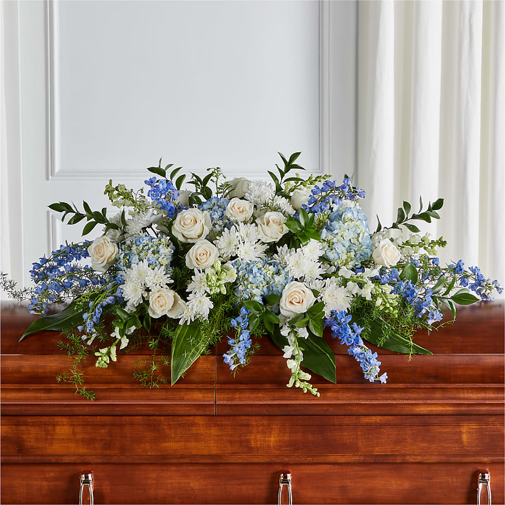 Timeless Essence Casket Spray – EUGENE'S FLOWER HOME, Springfield OR