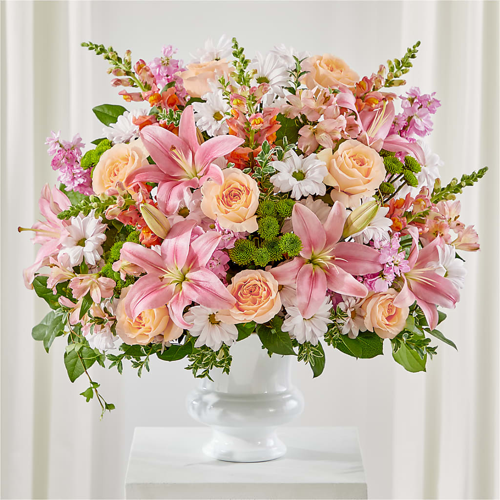Heartfelt Gesture Urn Arrangement – EUGENE'S FLOWER HOME, Springfield OR