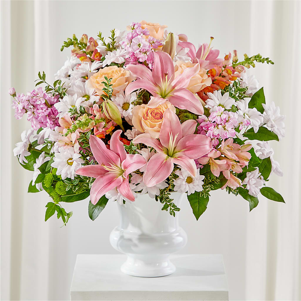 Heartfelt Gesture Urn Arrangement – EUGENE'S FLOWER HOME, Springfield OR