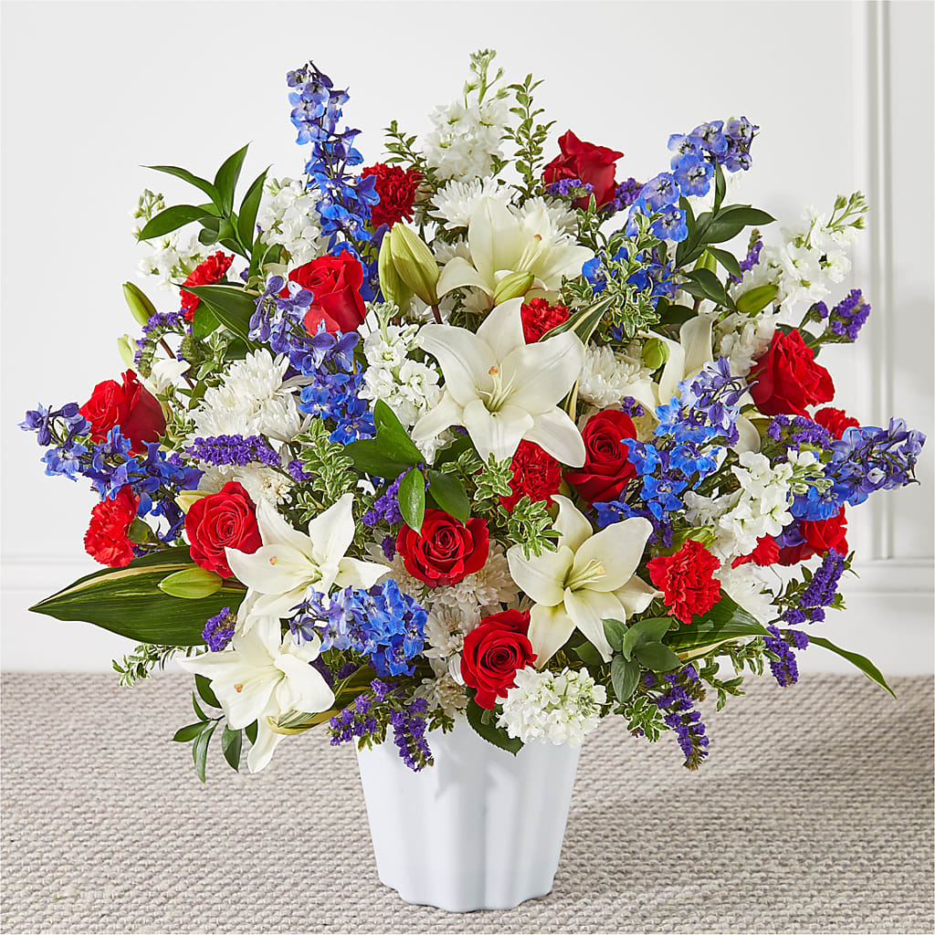 Consoled Floor Basket – EUGENE'S FLOWER HOME, Springfield OR