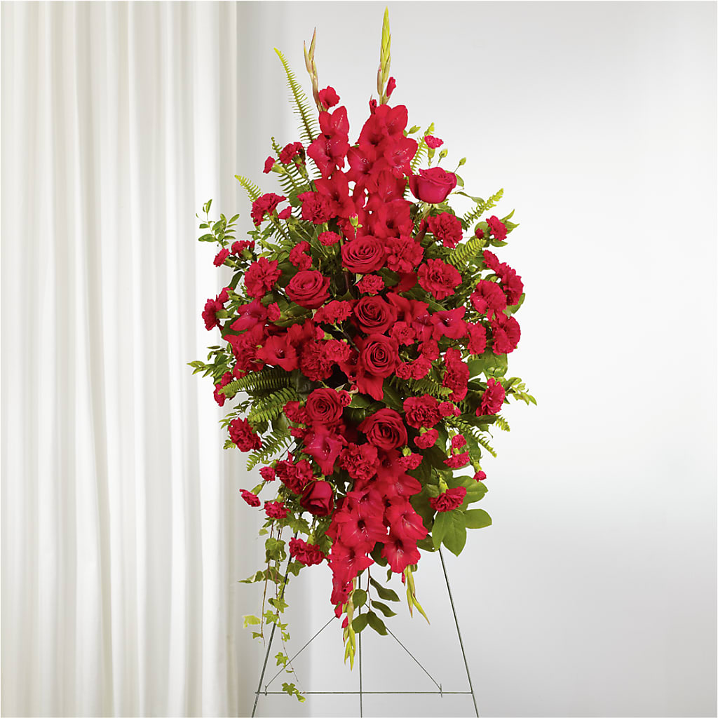 From the Heart Standing Spray – EUGENE'S FLOWER HOME, Springfield OR