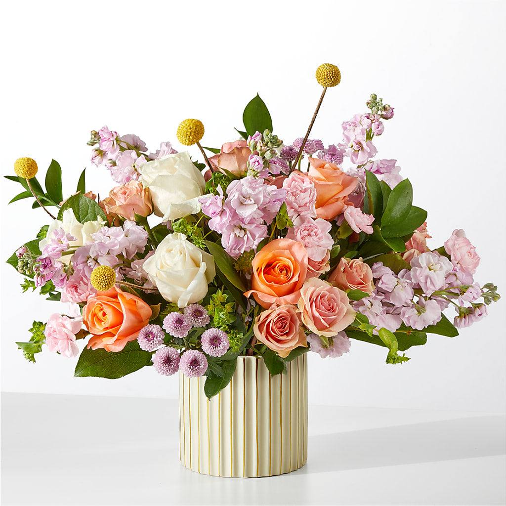 French Market Bouquet with Ivory Vase – EUGENE'S FLOWER HOME, Springfield OR