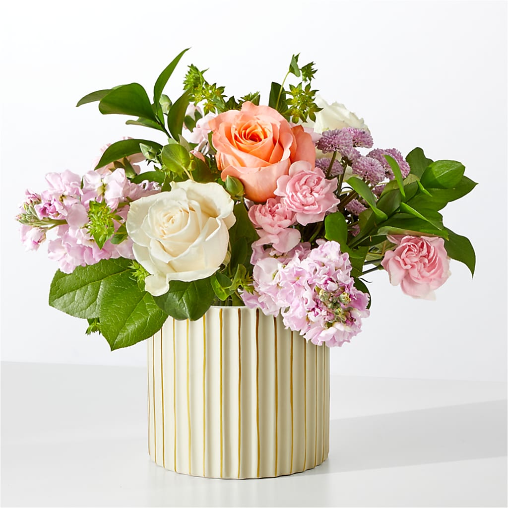 French Market Bouquet with Ivory Vase – EUGENE'S FLOWER HOME, Springfield OR