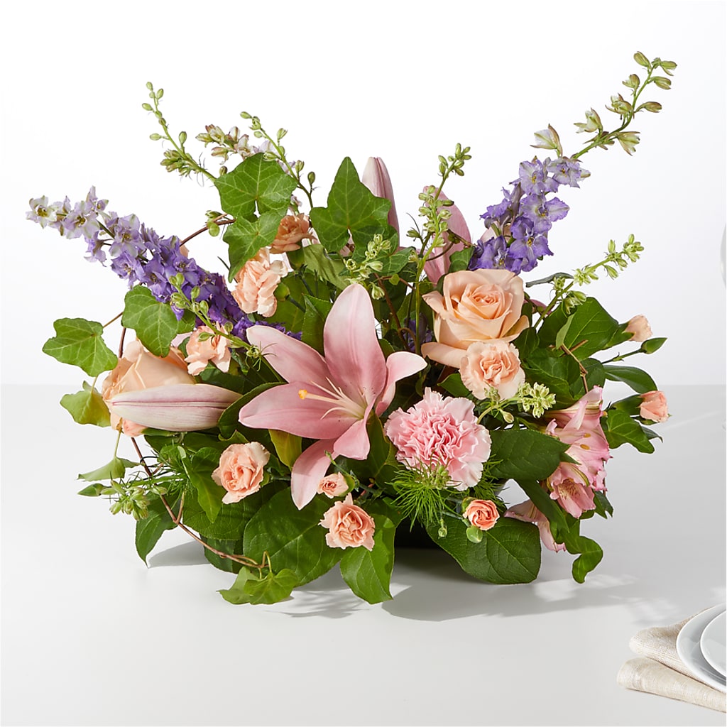 Blossom Time Centerpiece – EUGENE'S FLOWER HOME, Springfield OR
