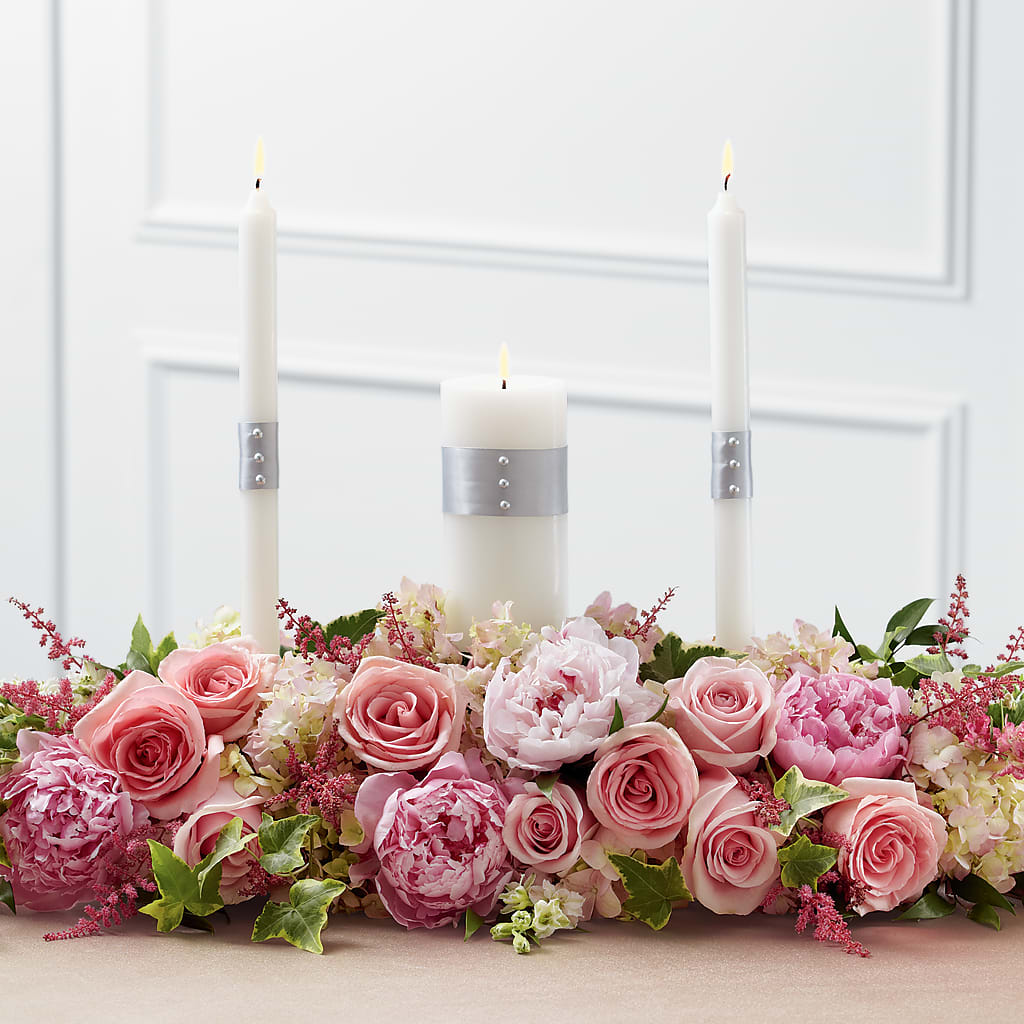Worldwide Romance Unity Candle Arrangement – EUGENE'S FLOWER HOME, Springfield OR
