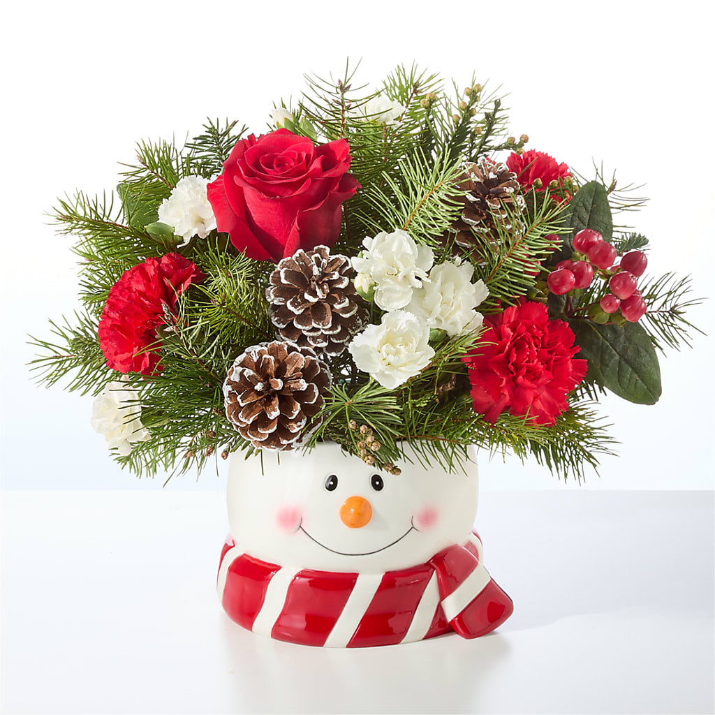 Jolly Snowman Bouquet – EUGENE'S FLOWER HOME, Springfield OR