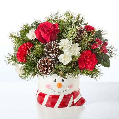Jolly Snowman Bouquet – EUGENE'S FLOWER HOME, Springfield OR