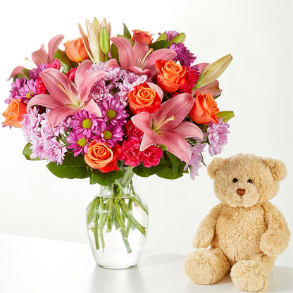 One and Only Bouquet and Bear Bundle – EUGENE'S FLOWER HOME, Springfield OR