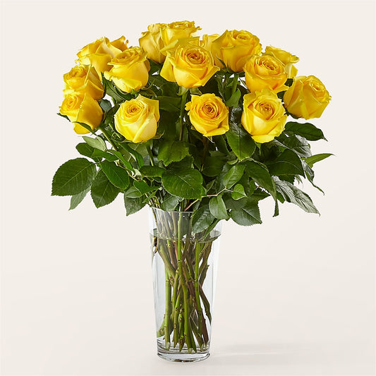 Long Stem Yellow Rose Bouquet – EUGENE'S FLOWER HOME, Springfield OR