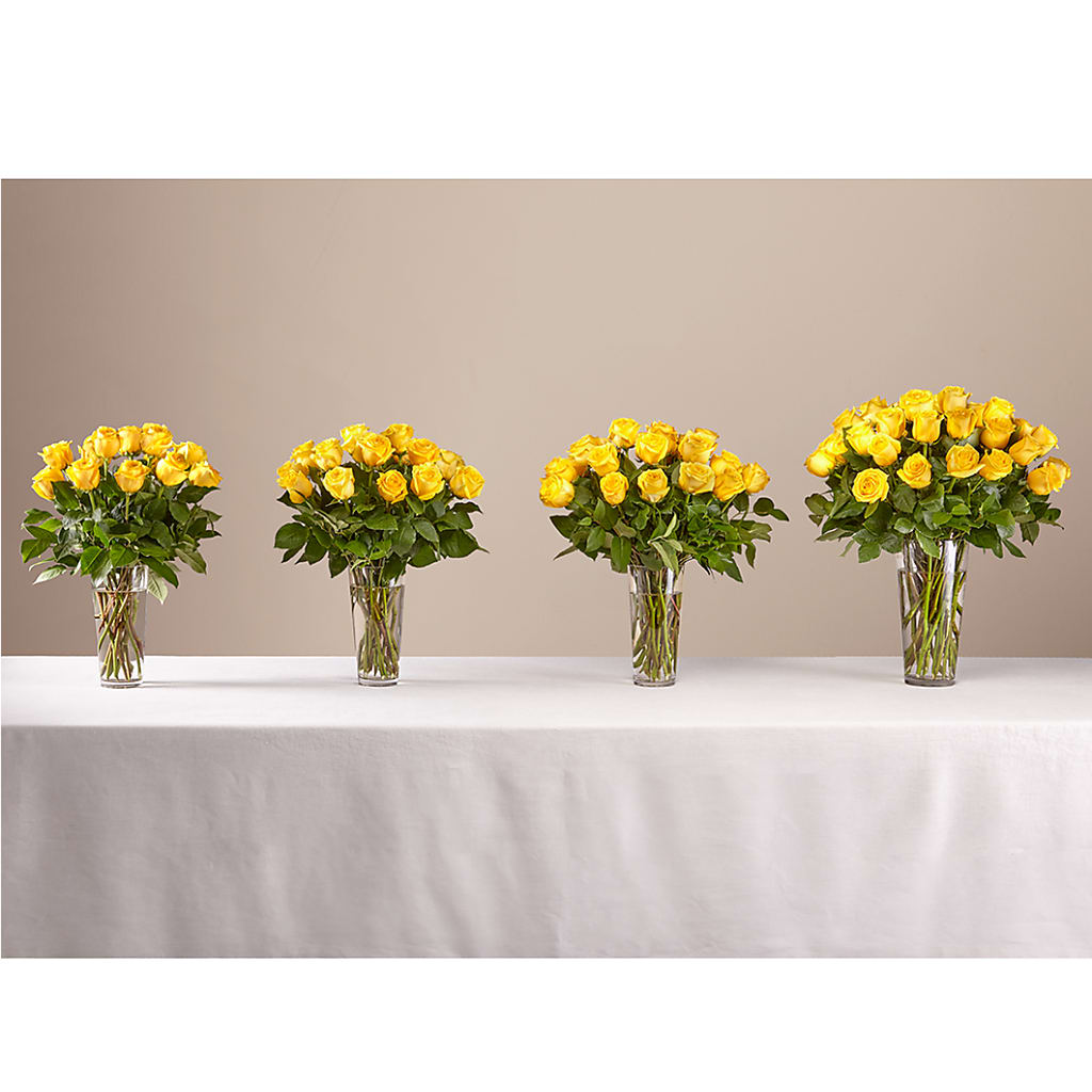Long Stem Yellow Rose Bouquet – EUGENE'S FLOWER HOME, Springfield OR