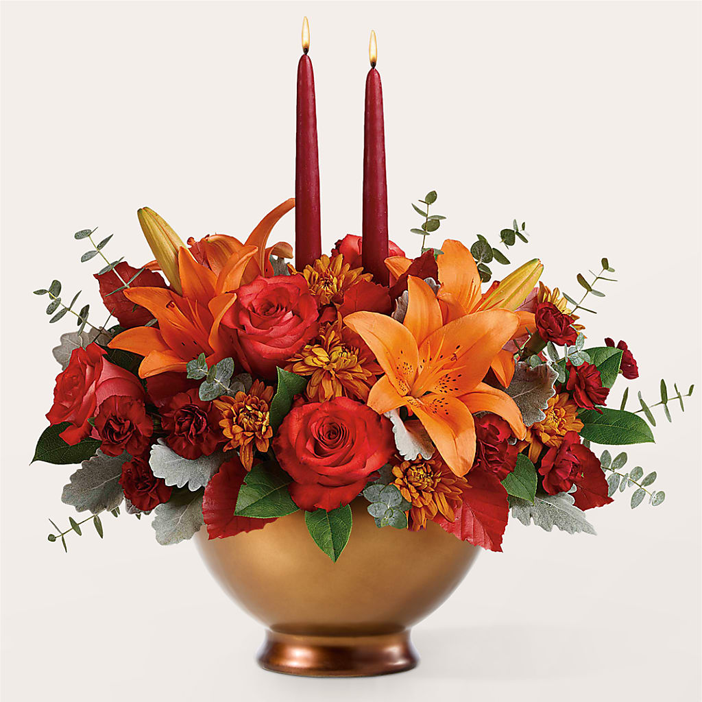 Fruits of Fall Centerpiece – EUGENE'S FLOWER HOME, Springfield OR