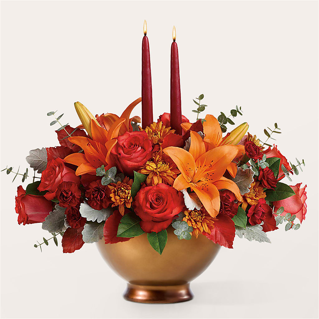 Fruits of Fall Centerpiece – EUGENE'S FLOWER HOME, Springfield OR