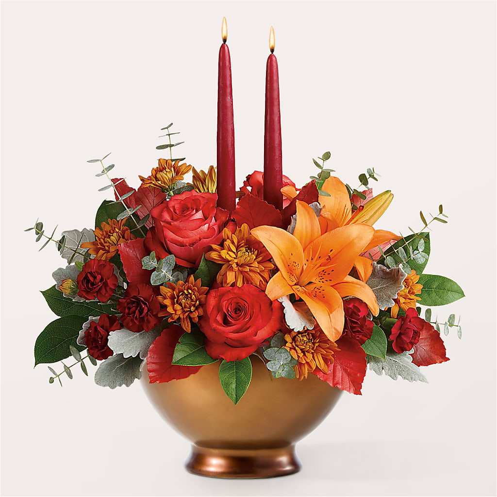 Fruits of Fall Centerpiece – EUGENE'S FLOWER HOME, Springfield OR