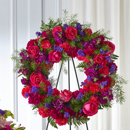 Calming Colors Wreath – EUGENE'S FLOWER HOME, Springfield OR