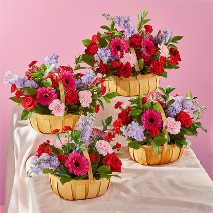 Pink Picnic Basket – EUGENE'S FLOWER HOME, Springfield OR
