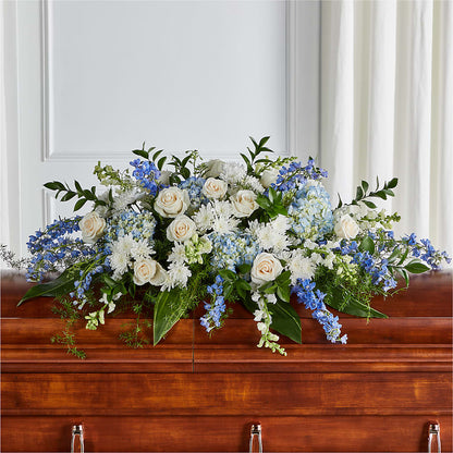 Timeless Essence Casket Spray – EUGENE'S FLOWER HOME, Springfield OR