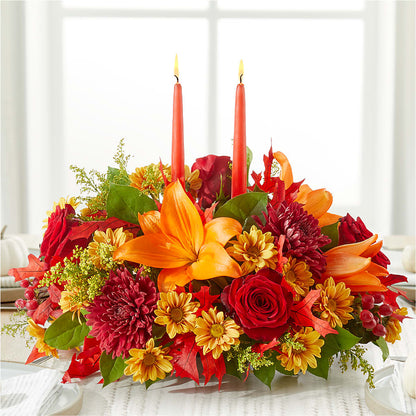 Autumn's Embrace Centerpiece – EUGENE'S FLOWER HOME, Springfield OR