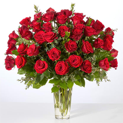 Forever Yours Fifty Stem Red Rose Bouquet – EUGENE'S FLOWER HOME, Springfield OR