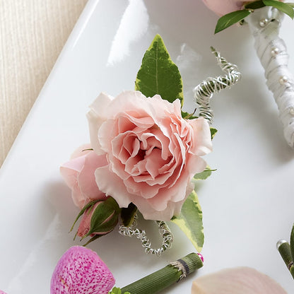 Pink Spray Rose Boutonniere – EUGENE'S FLOWER HOME, Springfield OR